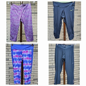 Nike/Under Armour Workout Capris 4 pairs Sz Small
